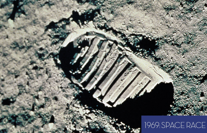 Footprint on Moon