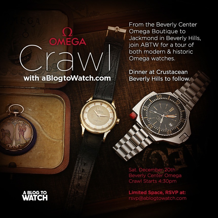 aBlogtoWatch EVENT: Celebrate Modern & Vintage Omega Watches In Los Angeles December 20, 2014 Shows & Events